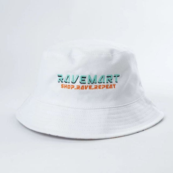 bucket hat- white
